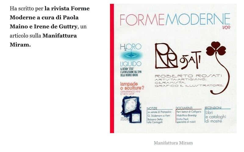 Forme moderne saggio miram